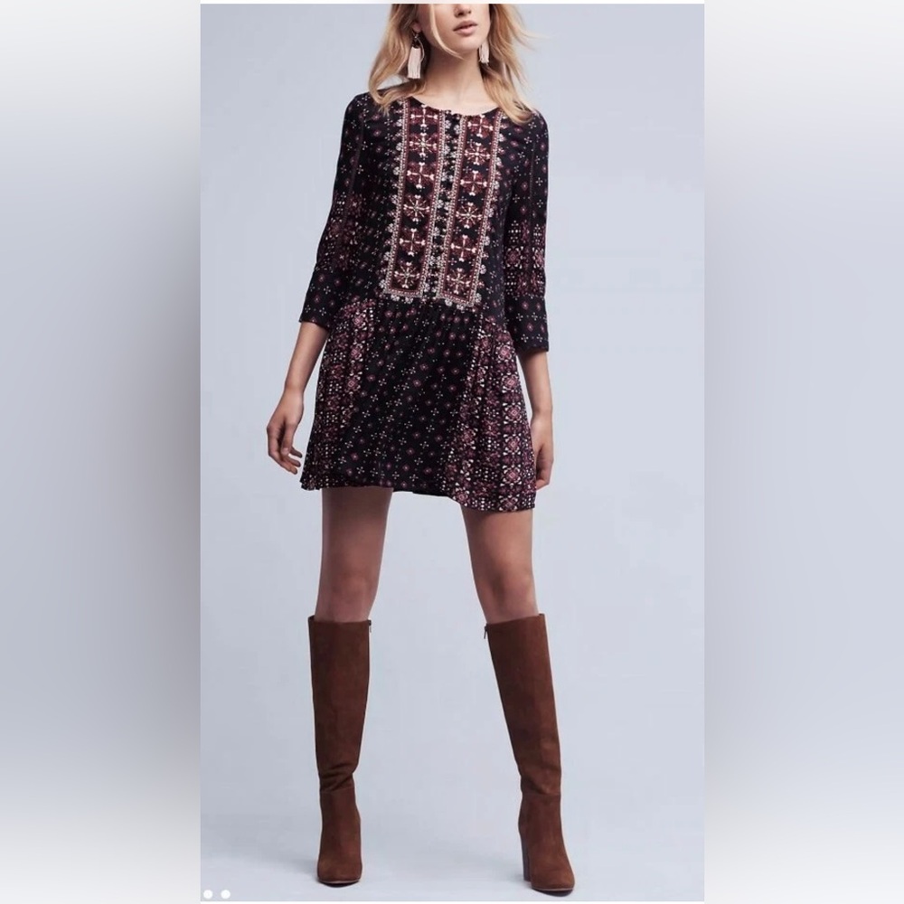 Anthropologie Vanessa Virginia mini dress - size M - Picture 1 of 11
